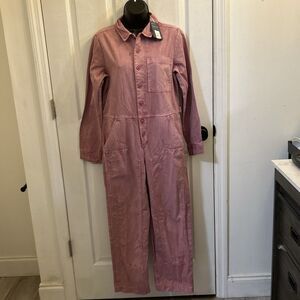 NWT Universal Thread Women’s Boiler Long Sleeve Jumpsuit Size 0 Pink